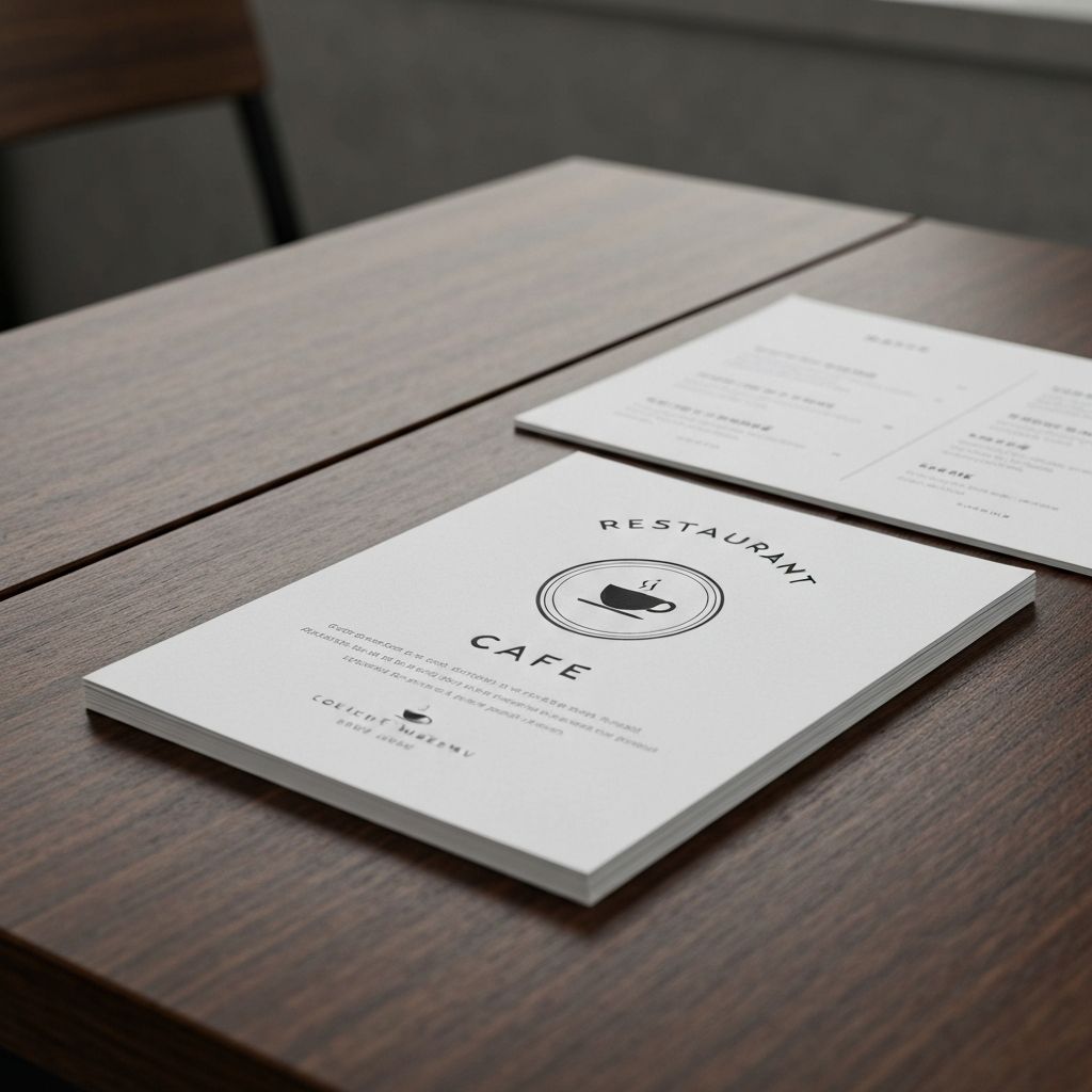 Projekt menu i logo restauracji